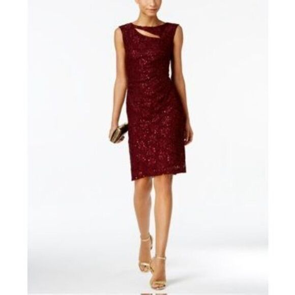 CONNECTED APPAREL Womens Navy Floral Sleeveless Above the Knee Cocktail Shift Dr - Picture 1 of 3